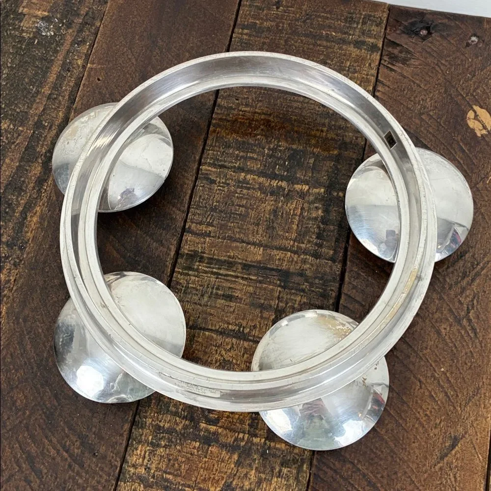 Restoration Hardware Silver-Plated Candle Holder Round Circle Centerpiece Wreath
